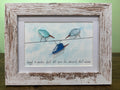 Seaglass & Watercolor Framed Art